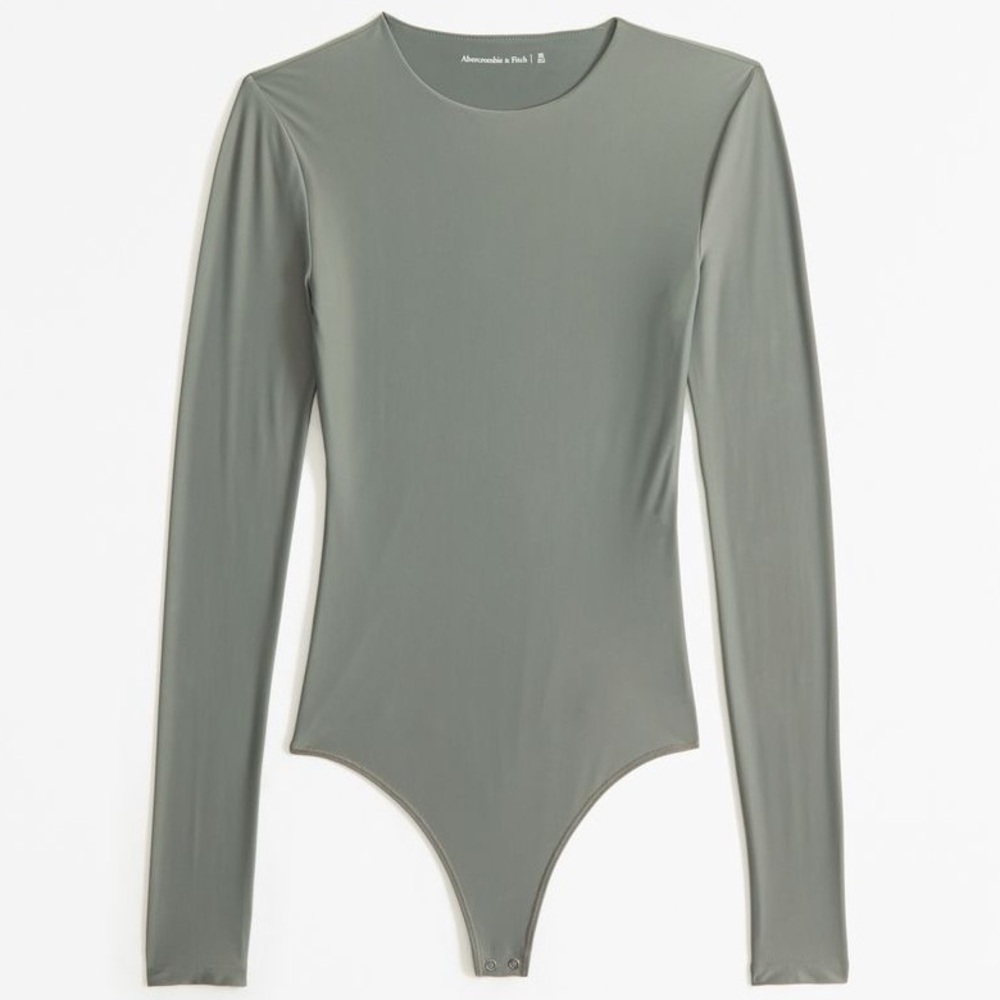 Abercrombie Soft Matte Seamless Long-Sleeve Crew Bodysuit